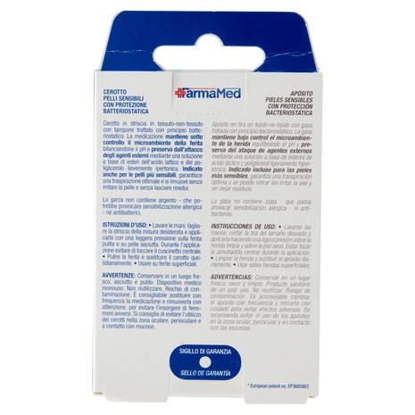 FarmaMed Cerotto Pelli Sensibili con protezione batteriostatica 5 pz